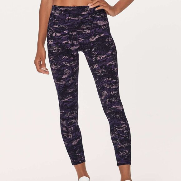 Lululemon Align Pant II (25") Rip Wave Purple Thunder Black - NWT - Size 8 - Picture 2 of 6